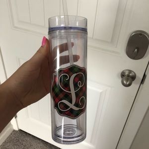 Christmas L Cup with Straw